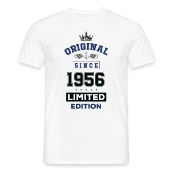1956 limited edition birthday - Men's T-Shirt - white - Front - AI Model Male 178 dark (178cm)