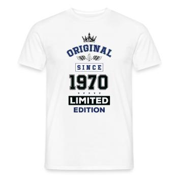 1970 limited edition birthday - Men's T-Shirt - white - Front - AI Model Male 178 dark (178cm)
