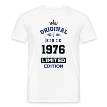 1976 limited edition birthday - Men's T-Shirt - white - Front - AI Model Male 178 dark (178cm)