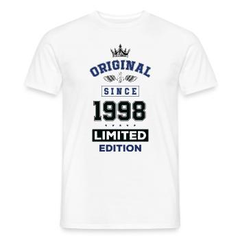 1998 limited edition Geburtstag - Männer T-Shirt - Weiß - Vorne - AI Model Male 178 dark (178cm)
