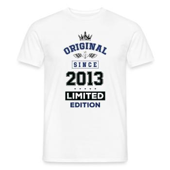 2013 limited edition Geburtstag - Männer T-Shirt - Weiß - Vorne - AI Model Male 178 dark (178cm)