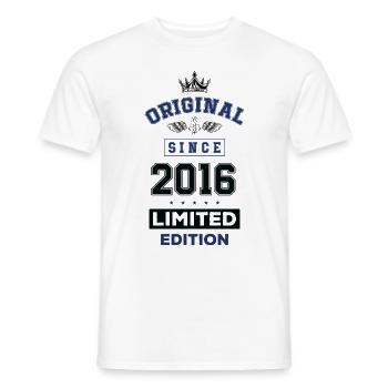 2016 limited edition Geburtstag - Männer T-Shirt - Weiß - Vorne - AI Model Male 178 dark (178cm)