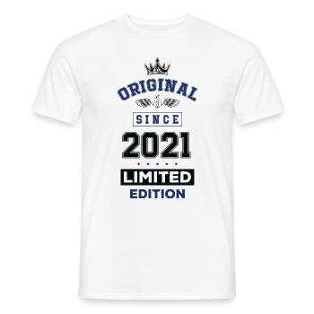 2021 limited edition Geburtstag - Männer T-Shirt - Weiß - Vorne - AI Model Male 178 dark (178cm)