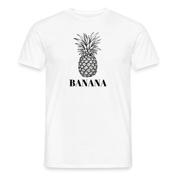 Banananas - Banane oder Ananas - Geschenk Party - Männer T-Shirt - Weiß - Vorne - AI Model Male 178 dark (178cm)
