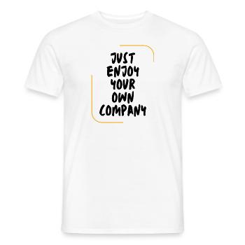 Sei stolz auf Deine Firma Betrieb Gesellschaft - Männer T-Shirt - Weiß - Vorne - AI Model Male 178 dark (178cm)