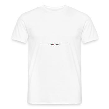 Ligne de cœur 2025 - T-shirt homme - blanc - Devant - AI Model Male 178 dark (178cm)