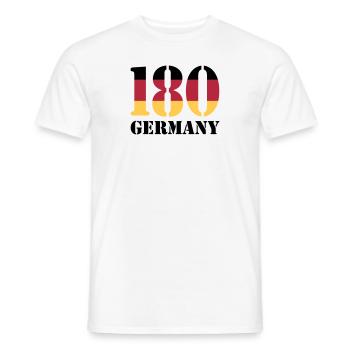 180 Germany - Männer T-Shirt - Weiß - Vorne - AI Model Male 178 dark (178cm)
