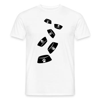 Napf Hund - Männer T-Shirt - Weiß - Vorne - AI Model Male 178 dark (178cm)