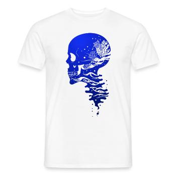 Ozean Skull - Männer T-Shirt - Weiß - Vorne - AI Model Male 178 dark (178cm)