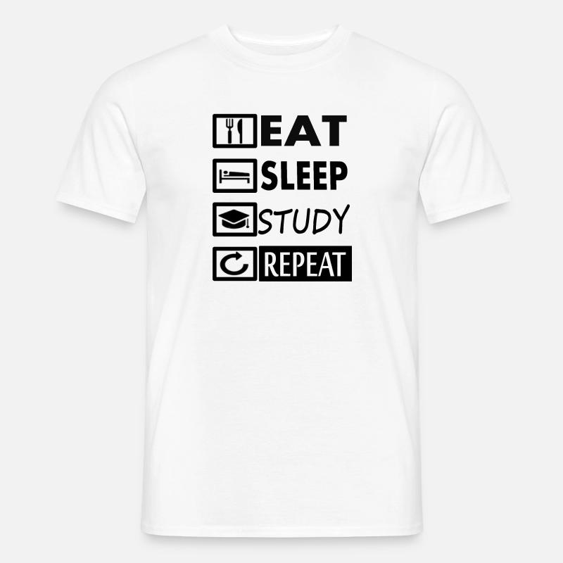 Studium studieren Student Studentin Geschenkidee - Männer T-Shirt - Weiß