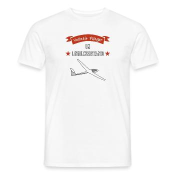 vollzeit flieger im unruhestand - Männer T-Shirt - Weiß - Vorne - AI Model Male 178 dark (178cm)
