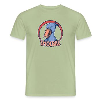 Shoebill Bird Ornithologist Forest I Gift - Men's T-Shirt - sage - Front - AI Model Male 178 light (178cm)