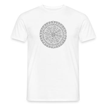 All is One - Mandala made with Love - Männer T-Shirt - Weiß - Vorne - AI Model Male 178 dark (178cm)