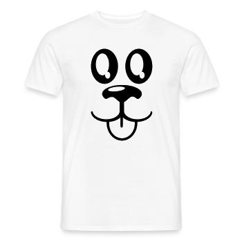 face à des animaux - T-shirt homme - blanc - Devant - AI Model Male 178 dark (178cm)