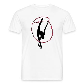 Rhythmische Sportgymnastik - Männer T-Shirt - Weiß - Vorne - AI Model Male 178 dark (178cm)