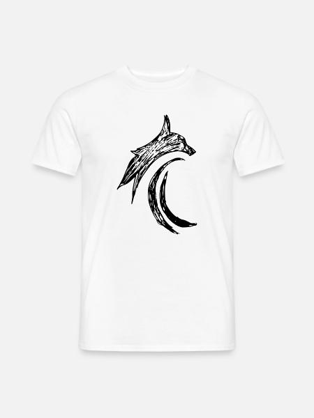 Cat Tribal Lynx Jaguer - Men's T-Shirt - white