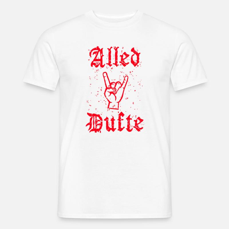 "Alled Dufte" cooler berliner Spruch - Männer T-Shirt - Weiß