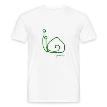 Schneckensolomeeting © Chyropterum Innoxius - Männer T-Shirt - Weiß - Vorne - AI Model Male 178 dark (178cm)