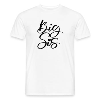 Big Sis - Männer T-Shirt - Weiß - Vorne - AI Model Male 178 dark (178cm)