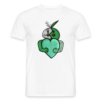 Die ewige Liebe zu Halloween! - Männer T-Shirt - Weiß - Vorne - AI Model Male 178 dark (178cm)