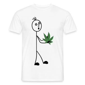Hobbygärtner Strichmännchen - Männer T-Shirt - Weiß - Vorne - AI Model Male 178 dark (178cm)