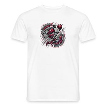 Basket-ball - T-shirt homme - blanc - Devant - AI Model Male 178 dark (178cm)