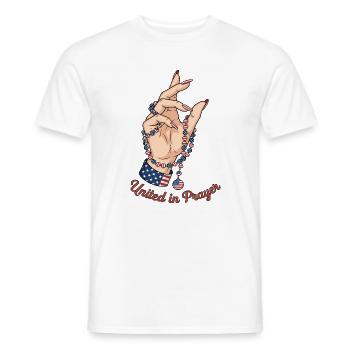 Vereint im Gebet - Männer T-Shirt - Weiß - Vorne - AI Model Male 178 dark (178cm)