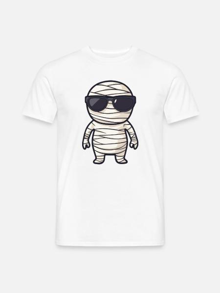 Mummy with sunglasses - Men's T-Shirt - white