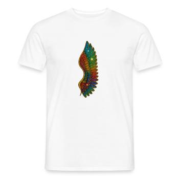 Rainbow Glitter Wings - Men's T-Shirt - white - Front - AI Model Male 178 dark (178cm)