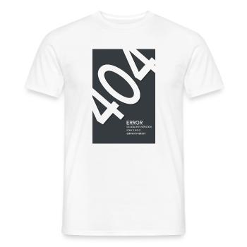 Erreur 404 Motivation introuvable - T-shirt homme - blanc - Devant - AI Model Male 178 dark (178cm)