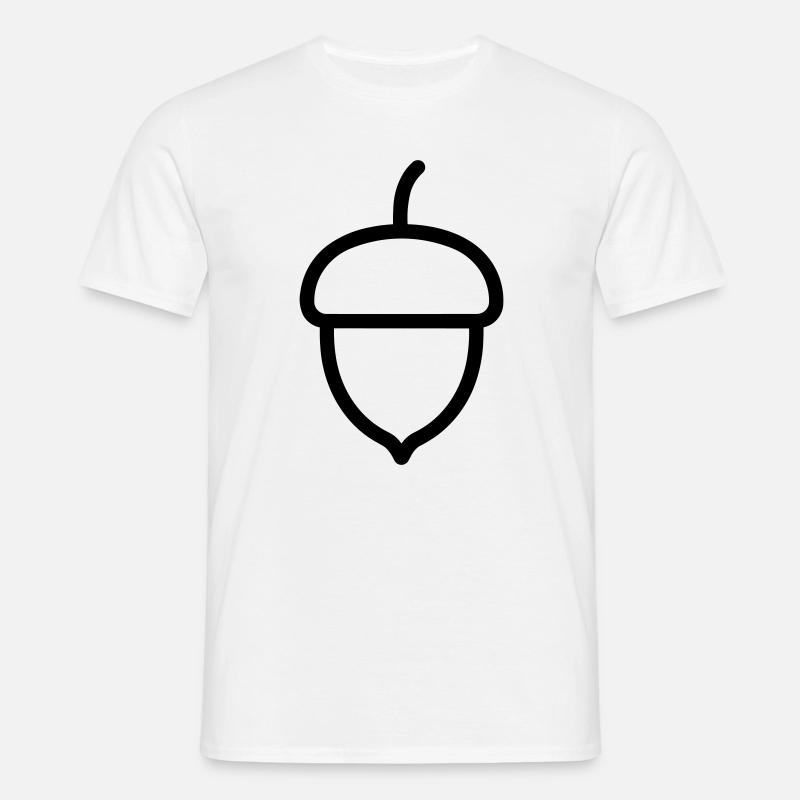 Eiche - Männer T-Shirt - Weiß