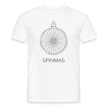 Spinmas Rad Ornament - Männer T-Shirt - Weiß - Vorne - AI Model Male 178 dark (178cm)