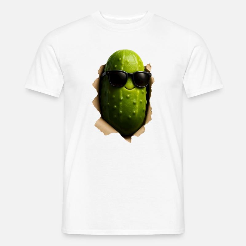 Cornichon au concombre - T-shirt homme - blanc