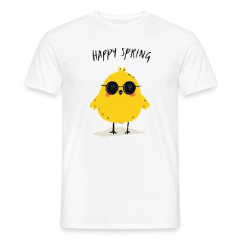 Küken im sonnigen Frühling - Männer T-Shirt - Weiß - Vorne - AI Model Male 178 dark (178cm)