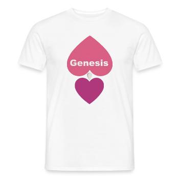 Konzeptionsherz-Design - Männer T-Shirt - Weiß - Vorne - AI Model Male 178 dark (178cm)