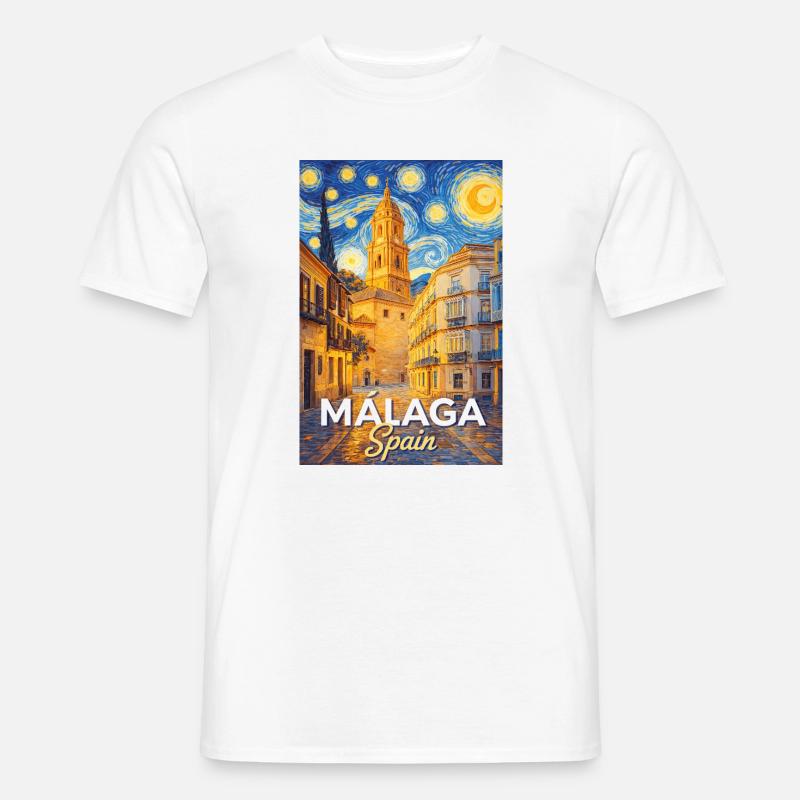 Malaga Spain - Männer T-Shirt - Weiß