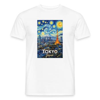 Tokyo Japan - Men's T-Shirt - white - Front - AI Model Male 178 dark (178cm)