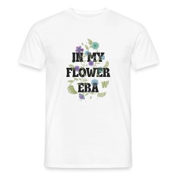 Chemins floraux de fleurs - T-shirt homme - blanc - Devant - AI Model Male 178 dark (178cm)