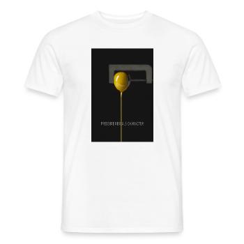 Pressure Reveals Character Poster - Men's T-Shirt - white - Front - AI Model Male 178 dark (178cm)