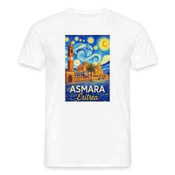 Asmara Eritrea Sternenstadt - Männer T-Shirt - Weiß - Vorne - AI Model Male 178 dark (178cm)