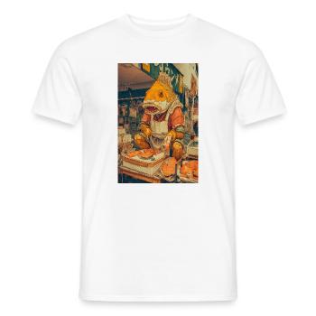 Gill Chef at the Market - Men's T-Shirt - white - Front - AI Model Male 178 dark (178cm)