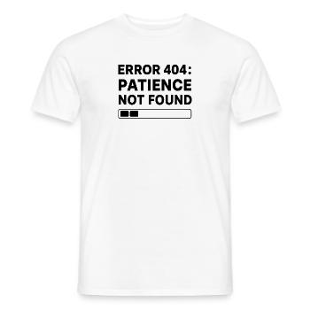 Error 404: Page Not Found Typo Art - Männer T-Shirt - Weiß - Vorne - AI Model Male 178 dark (178cm)
