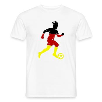 Footballeurs d’Allemagne - T-shirt homme - blanc - Devant - AI Model Male 178 dark (178cm)