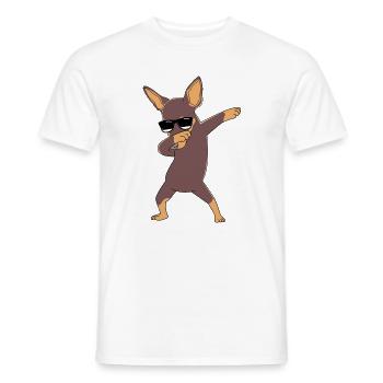 Zwergpinscher - Männer T-Shirt - Weiß - Vorne - AI Model Male 178 dark (178cm)
