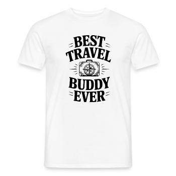 Bester Reisepartner aller Zeiten - Männer T-Shirt - Weiß - Vorne - AI Model Male 178 dark (178cm)