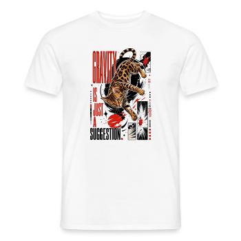 La gravité n’est qu’une suggestion – Bengale en apesanteur - T-shirt homme - blanc - Devant - AI Model Male 178 dark (178cm)