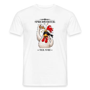 Sprichwort Sich einen hinter die Binde giessen - Männer T-Shirt - Weiß - Vorne - AI Model Male 178 dark (178cm)