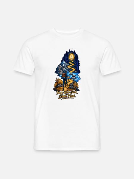 Those Who Seek Shall Find - Männer T-Shirt - Weiß