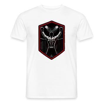 Kampfgeist Siegpose Mma - Männer T-Shirt - Weiß - Vorne - AI Model Male 178 dark (178cm)