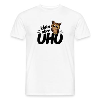 Klein aber UHU - Männer T-Shirt - Weiß - Vorne - AI Model Male 178 dark (178cm)